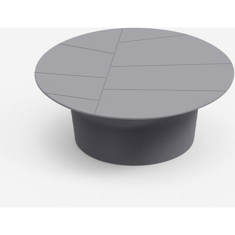 Tavolino da giardino in polietilene design moderno Vera - Ferro