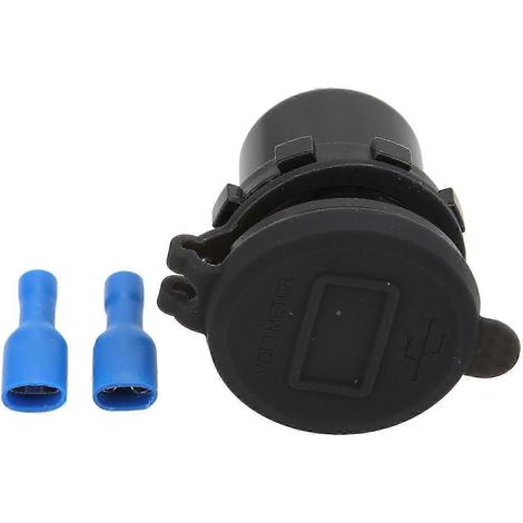 Doppel-USB-Autoladegerät, Schnellladefunktion mit roter Digitalanzeige und Voltmeter, DC12V-24V-Anschluss für Boote, Motorräder und LKWs. (1/5)