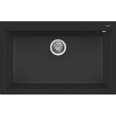 Lavello QUADRA 130 79x50 1 vasca BLACK 86 (1/3)