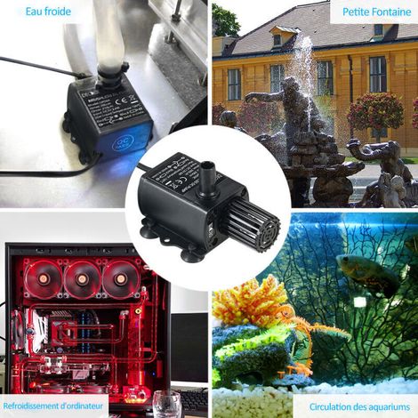 De Dier pompe à eau DC brushless ultra silencieuse , débit 250L / H (1/4)