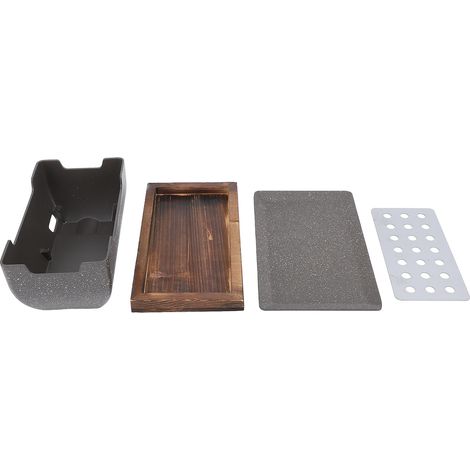 Cuisinière pour Barbecue, Support d'isolation en bois résistant à la chaleur, prise d'air creuse, dessus de Table, gril pour ménage, taille S (1/5)