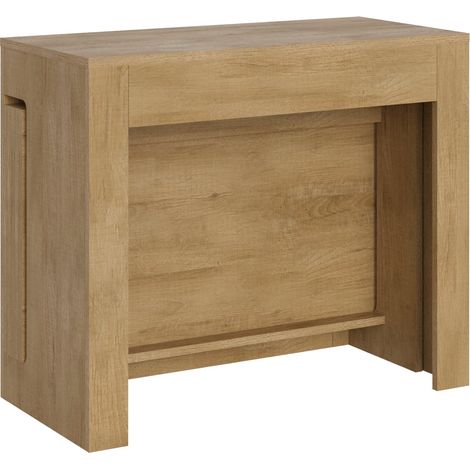 Consolle Tavolo Allungabile 90-302x42x75 cm Evolve Quercia Natura (1/5)
