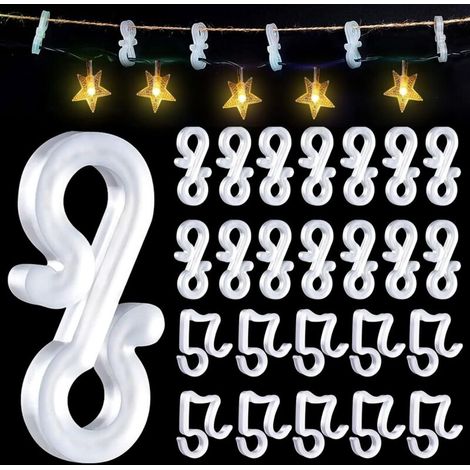 100 Stück Weihnachtslichterhaken
