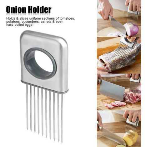 Trancheuse Coupe Oignon Titulaire - - MANDOLINE - EMINCEUR - COUPE-ALIMENT - Acier Inoxydable (1/3)