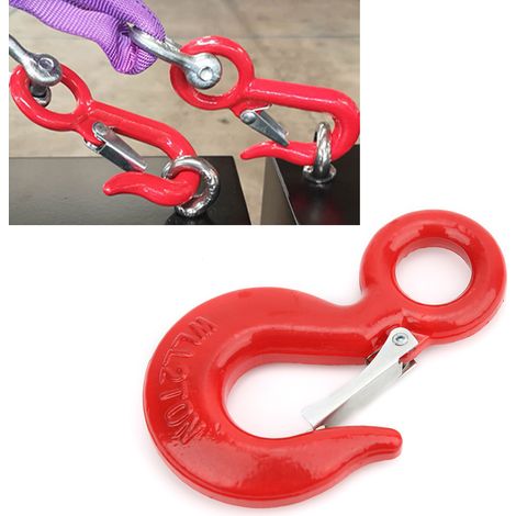 Crochet de levage pivotant à œillet en acier allié, capacité de charge 2 tonnes (1/5)
