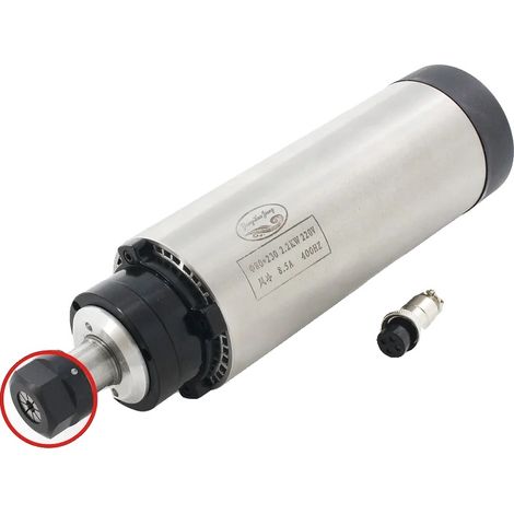 Motor de husillo CNC, refrigerado por aire, variador de frecuencia integrado, solo un husillo (1/2)