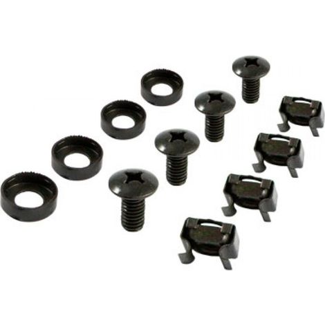 Kit de fixation allnet all-s0002026 100 pièces noir
