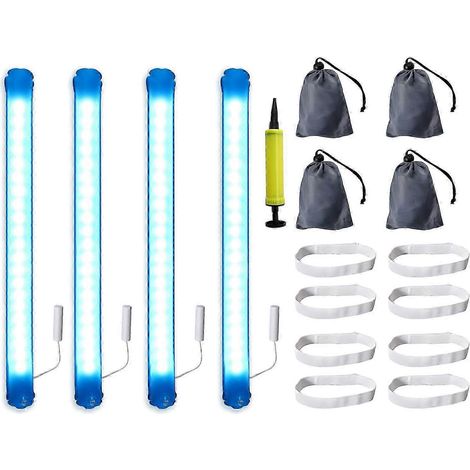 Lampe de camping gonflable et pliable, lot de 4 lanternes LED étanches avec ruban adhésif, compatible avec les tentes, les grottes et les camping-cars (AQ).WHBYV (1/4)