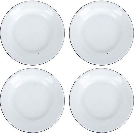 4 assiettes émaillées (1/3)