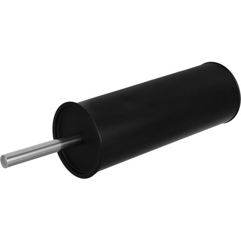Brush with Long Handle and Freestanding Holder Matte Black