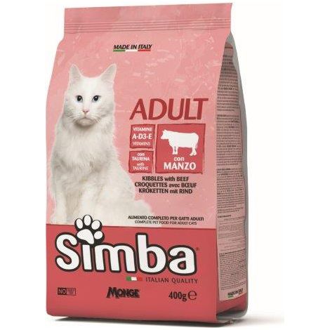 CIBO GATTO MONGE SIMBA 400 G CROCCANTINI MANZO