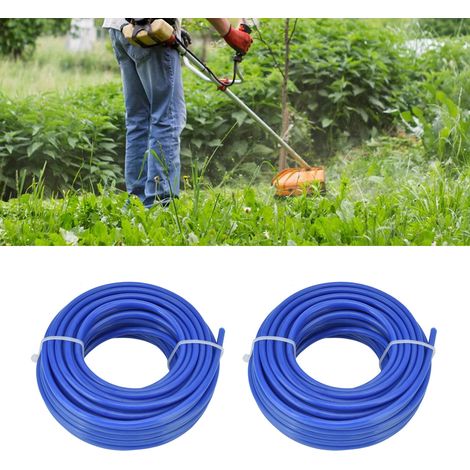 Packung mit 2 Husqvarna Trimmerfadenspulen, 4 mm Durchmesser, blau, 10 m Länge. (1/5)