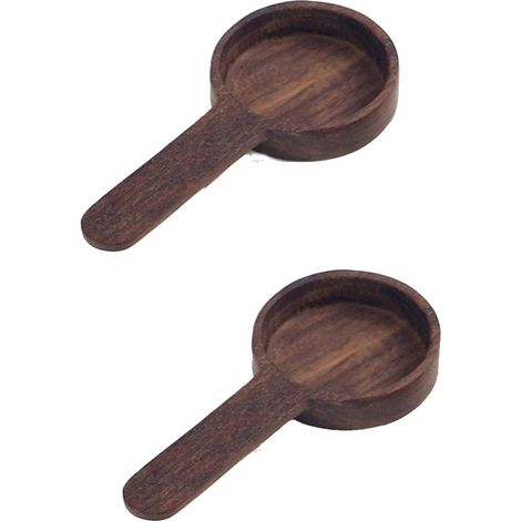 Cucchiaio da caffè in legno per caffè macinato. Cucchiaio dosatore multifunzionale per caffè, tè e spezie. Cucchiaio portatile dal design retrò, leggero. (1/5)