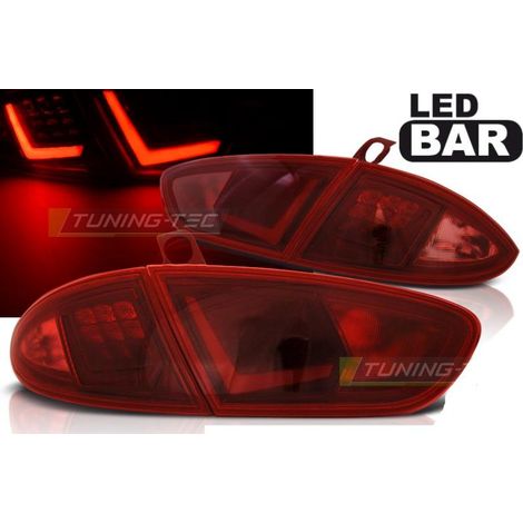 Paire de feux arriere Seat Leon 09-12 LED BAR rouge (1/3)