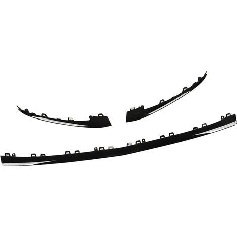 3 pièces de garniture inférieure de pare-chocs avant noir brillant de remplacement pour Mercedes‑Benz Classe S W222 V222 AMG Line Facelift 2018‑2020 (1/5)