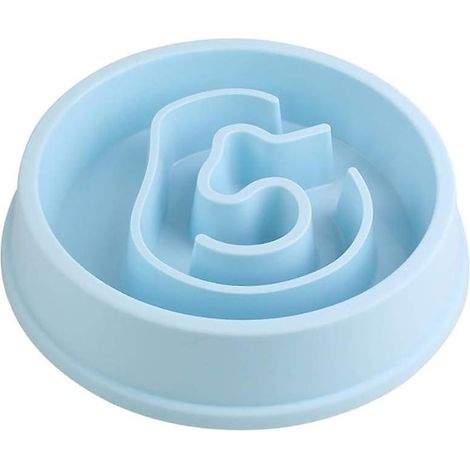 Gamelle antiadhésive pour chat, gamelle pour chien, grande gamelle pour chien à alimentation lente, gamelle pour animaux de compagnie, assiette à lécher pour alimentation lente (1/4)