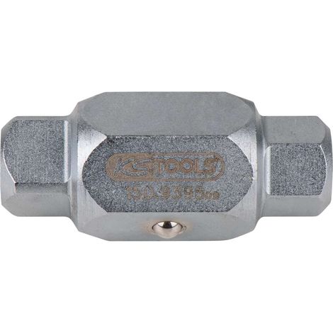 KS Tools 150.9395 Stecknüsse für Ölablassschrauben, 6-kant+4-kant