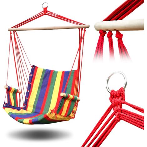 Fauteuil hamac avec accoudoirs 50x100cm