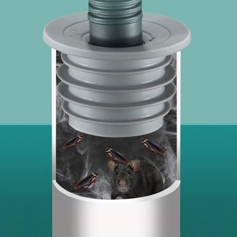 Bouchons de vidange,bouchon anti odeur machine à laver,Joint de vidange - Joint de tuyau de vidange - Joint de tuyau de vidange pour machine à laver - Joint de tuyau déodorant - Gris (1/5)
