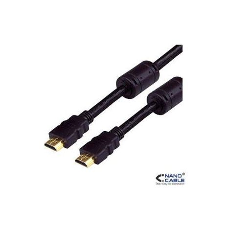 Nanokabel - hdmi Kabel v1.4 1.8m mit Ferrit (high speed / hec) a/m-to-m Verbindung - hohe Bildqualität - geringe Störungen (1/4)