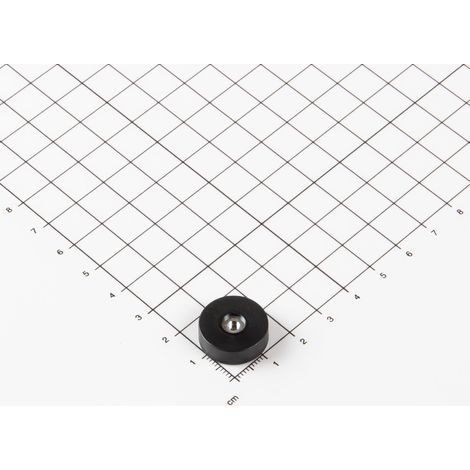 Magna-C Gummiertes Magnetsystem Ø18x6mm aus Neodym ohne Befestigung (1/3)