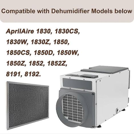 Cartouche filtrante pour déshumidificateur 5443 MERV 8, compatible avec les modèles de déshumidificateurs Aprilailaire pour toute la maison 1830, 1850 et 1852, 1 unité par paquet. (1/5)