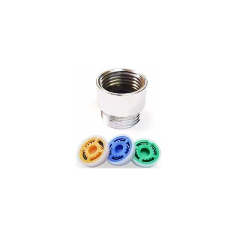 Riduttore di flusso per doccia, 2 pezzi, limitatore di flusso d'acqua, flusso doccia regolabile per risparmiare acqua, limitatore di flusso per doccia, fino al 70% di risparmio idrico, 4 l/min - Crezu (1/4)