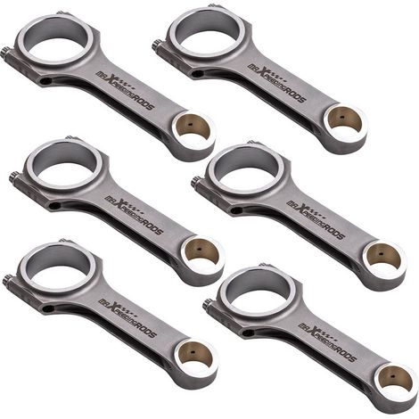 6pcs Pleuel H-Schaft Bielas Bielle für BMW N55 S55 N55B30 S55B30 engine 5.681"