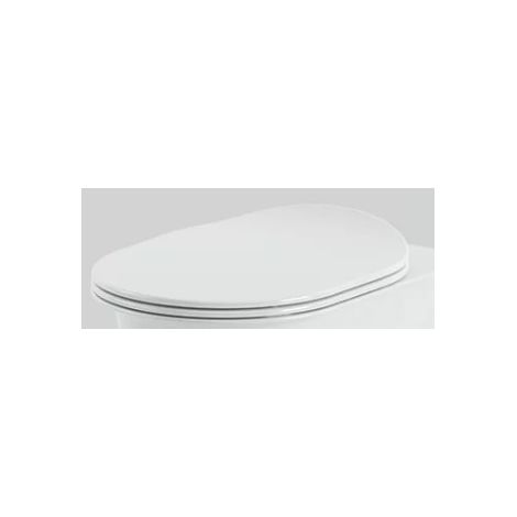 Coprivaso serie chic bianco termoindurente con chiusura rallentata 53,8 x38 cm