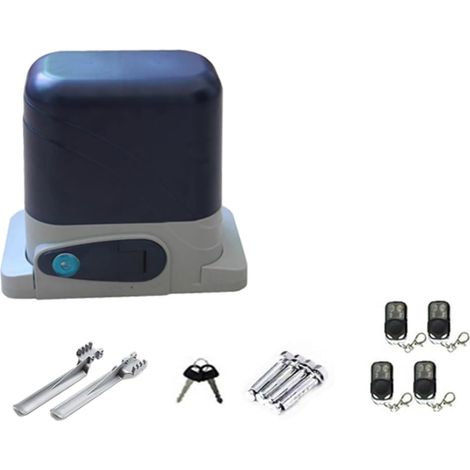 Kit d'ouvre-portes automatiques Opérateur de porte électrique d'entraînement de crémaillère coulissante automatique résidentielle de 800KGS avec à distance for le contrôle d'application de WiFi d'ouvr (1/5)