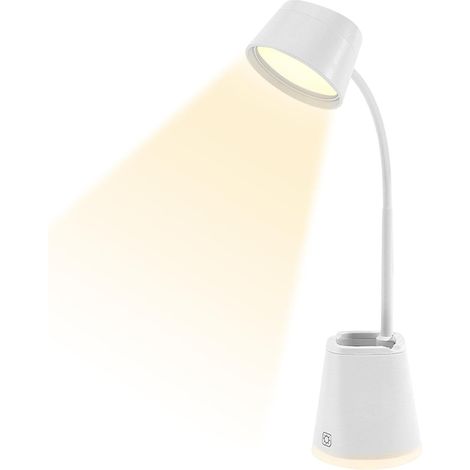 Lampe de Bureau LED Col de Cygne Tactile Protection Yeux Lecture (1/5)