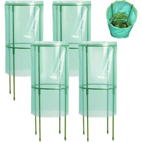 Cloches de Jardin Cloches pour et de Jardin,4 Pièces Réutilisables Résistantes au Vent et au Gel pour Fleurs Fruits Vergers Plates-Bandes Surélevées et Myrtilliers (1/5)