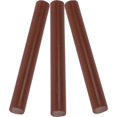 Lot de 3 crayons cire marron pour la réparation des rayures et trous sur les meubles sols en bois (1/5)