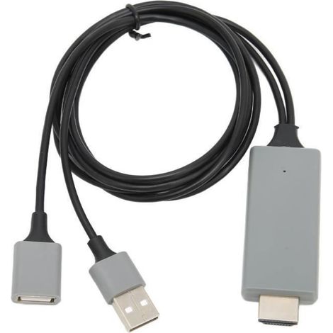 Adaptateur Usb Vers Hdmi - Resolution 1080P - Compatible Ios Et Android - Câble Multimédia Hd - 1 M (1/4)