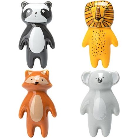 Tiradores En Forma De Animales - Para Muebles Infantiles - Panda Oso Polar Zorro León - 4 Unidades (1/5)