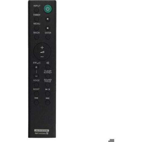 Télécommande RMT-AH200U - Pour Barre De Son Sony HT-CT390 SA-CT390 SA-WRT3 SA-WCT390 HT-RT3 HT-RT40 - Noir - 1 Pièce (1/5)