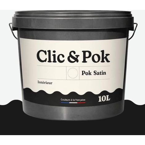 Peinture - POK - SATIN - Blanc Oxydé - 10L - Satiné - Acrylique
