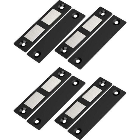 Konfektioniert mit 4 ultrastarken Magnetchips für Armadi, Magneti Neri Pro Casetti, Doppia Magnetica Chiusura Per Moving, Armadi, Credenze, Ante Di Armadi