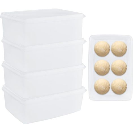 Beyamis Boîtes fermentation pâte lot4 - 30x20x10cm plastique BPA-free (1/5)