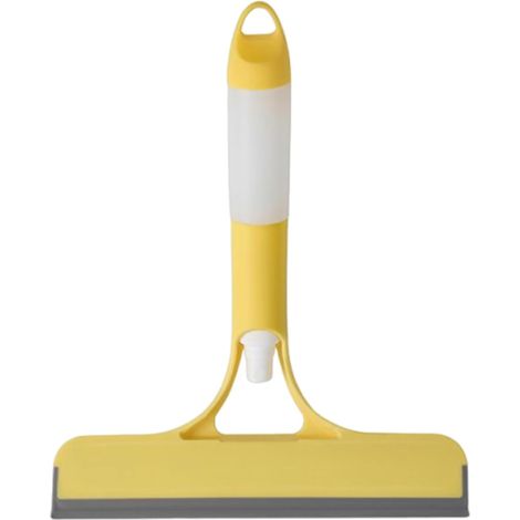 Raclette de fenêtre de douche, essuie-glace de nettoyage par pulvérisation, grattoir compact avec silicone remplaçable et poignée ergonomique, nettoyant polyvalent avec buse de pulvérisation intégrée, (1/5)
