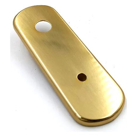 PLACCA GPB CON FORO D.10 X CILINDRO C-POMOLO INT.85 OTTONE LUCIDO