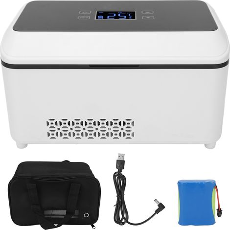 Mini glacière portable pour insuline, réfrigérateur de voyage, glacière de voiture pour insuline médicale. (1/5)