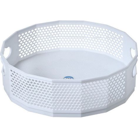 Support Tournant 360° - Support de Rangement Rotatif pour Salle de Bain Cuisine et Placard - Diamètre 30 cm Hauteur 6,5 cm - Blanc - 1 Pièce (1/5)
