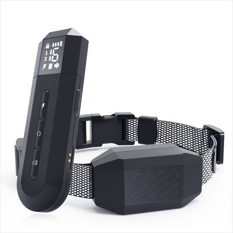 Collar antiladridos recargable con indicador LED para perros, con modos de sonido, vibración y estimulación eléctrica segura, resistente al agua IP67, tamaño ajustable para perros pequeños, medianos y (1/4)