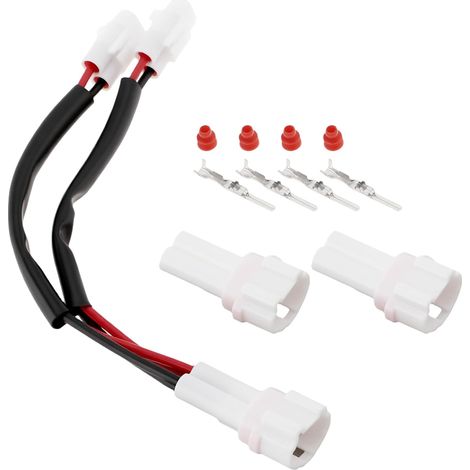 Double Répartiteur Auxiliaire de Prise de Courant Compatible avec Yamaha MT07 MT09 YZFR1 R1M R6 FZ07 FZ09 (1/5)