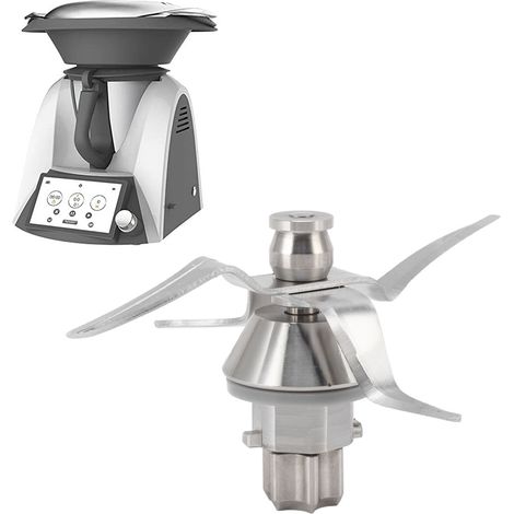 Lame de mixeur en acier inoxydable avec couvercle doseur pour Thermomix TM31 Vorwerk - Pièce de rechange (1/5)