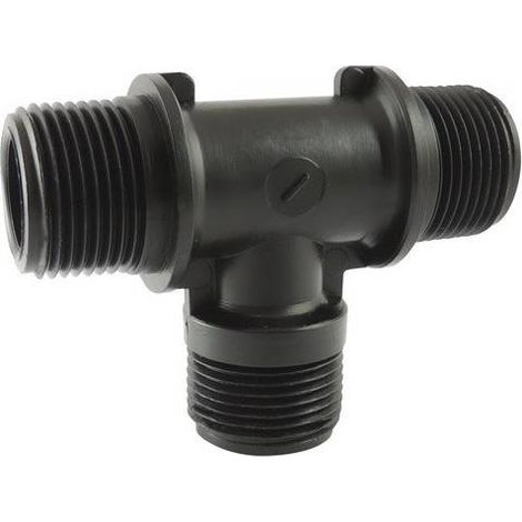 Raccord té male male male fileté BSP 3/4''