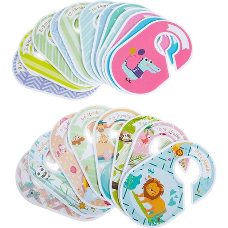 Filiyano-Lot de 20 séparateurs de taille pour armoire, organisateurs de vêtements en plastique pour un rangement optimal. (1/5)