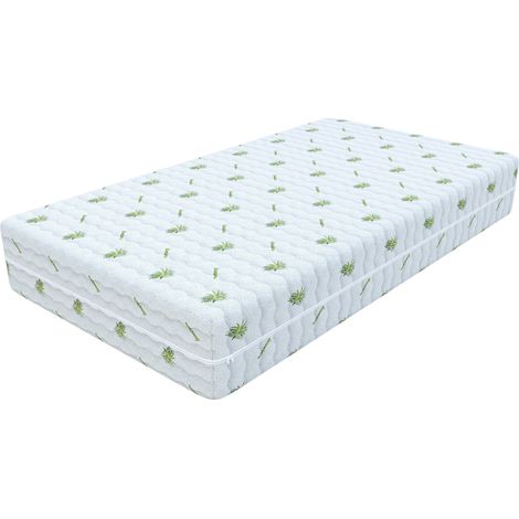 Matelas Select - Mousse haute résilience HR - Aloès Vera - Epaisseur 14cm (1/4)