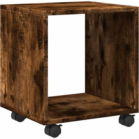 vidaXL Armoire roulante chêne fumé 37x33x42,5 cm bois d'ingénierie (1/5)